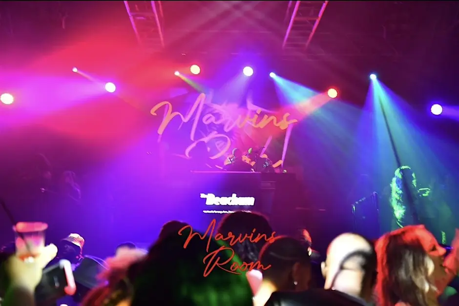 Guests celebrating at The Beacham